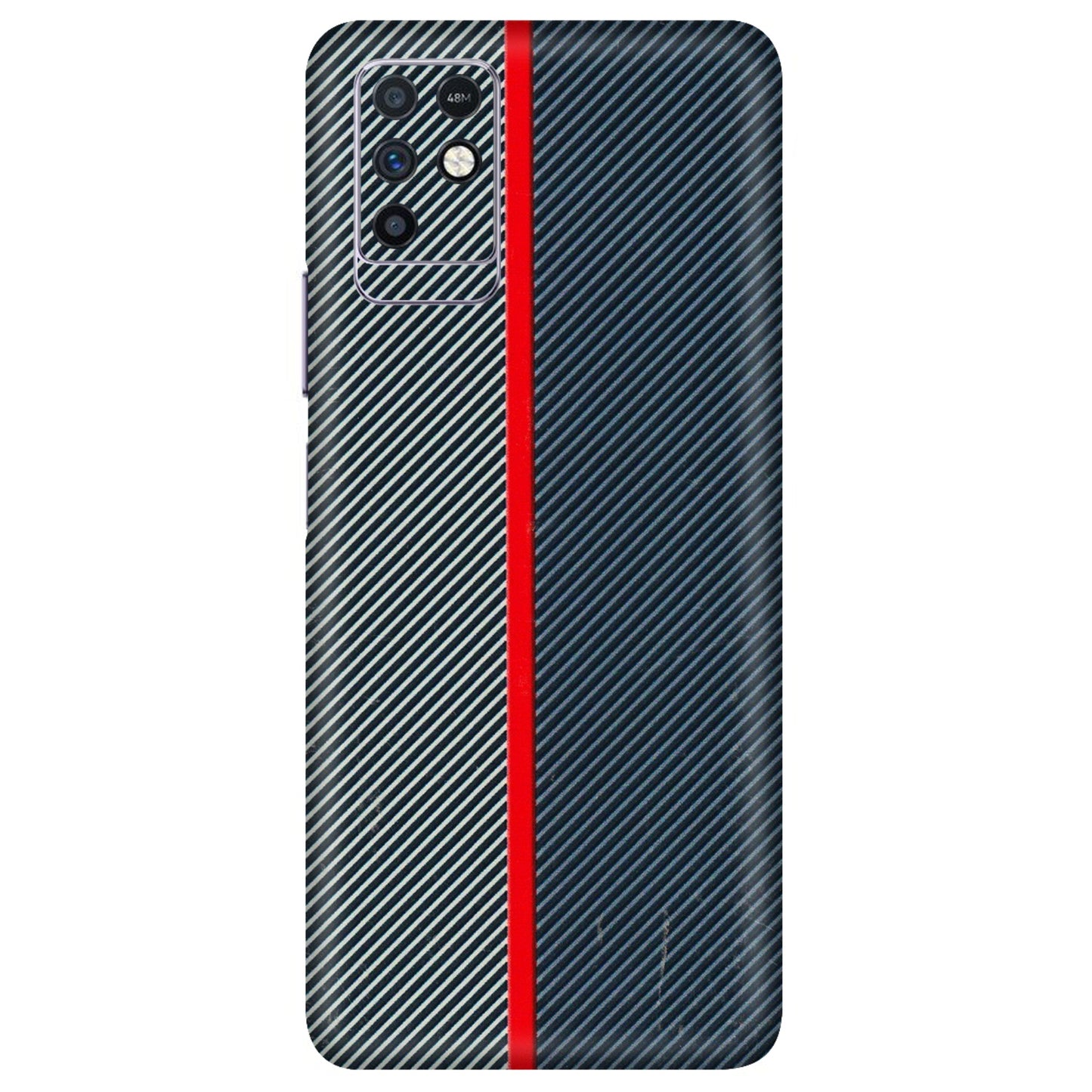 INFINIX Phone Skins (All Models) - Blue Sober Lines - 3D Embossed Finish (L-305) Infinix Note 10