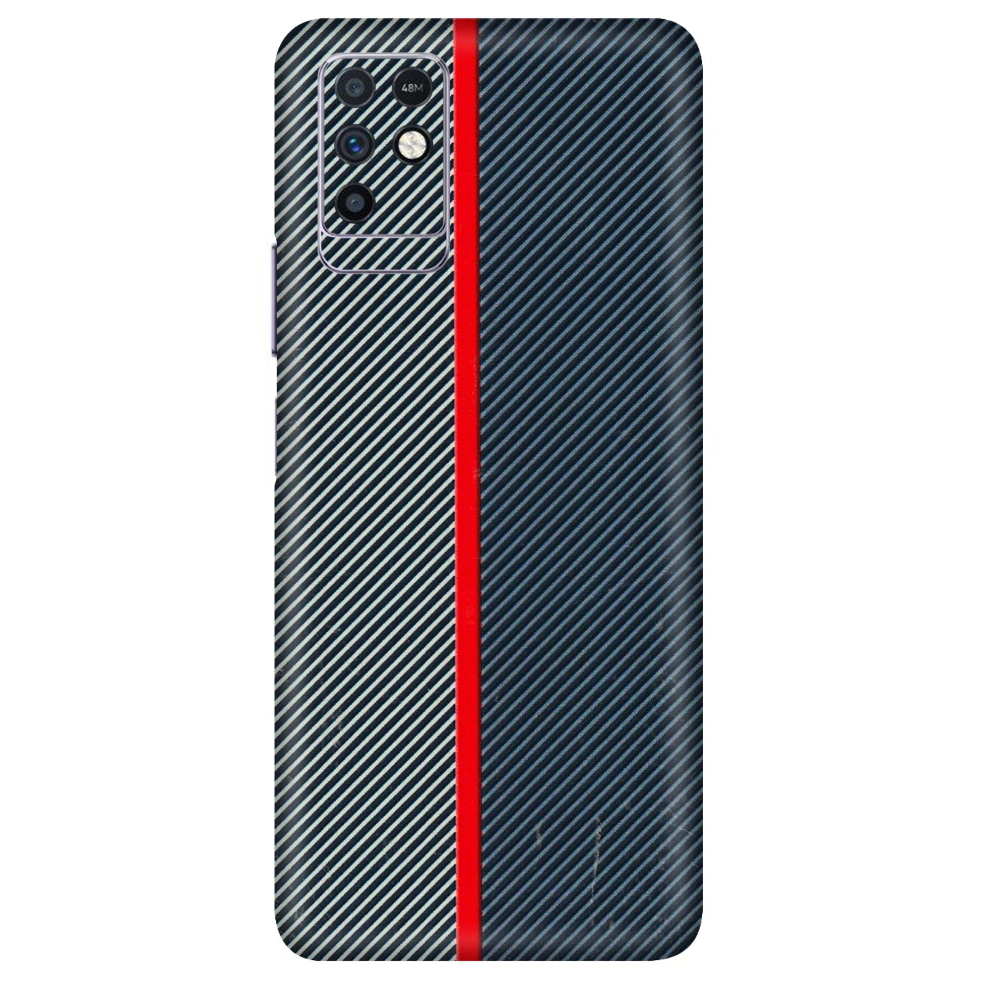 INFINIX Phone Skins (All Models) - Blue Sober Lines - 3D Embossed Finish (L-305) Infinix Note 10