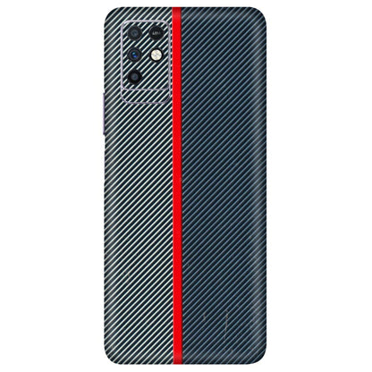 INFINIX Phone Skins (All Models) - Blue Sober Lines - 3D Embossed Finish (L-305) Infinix Note 10