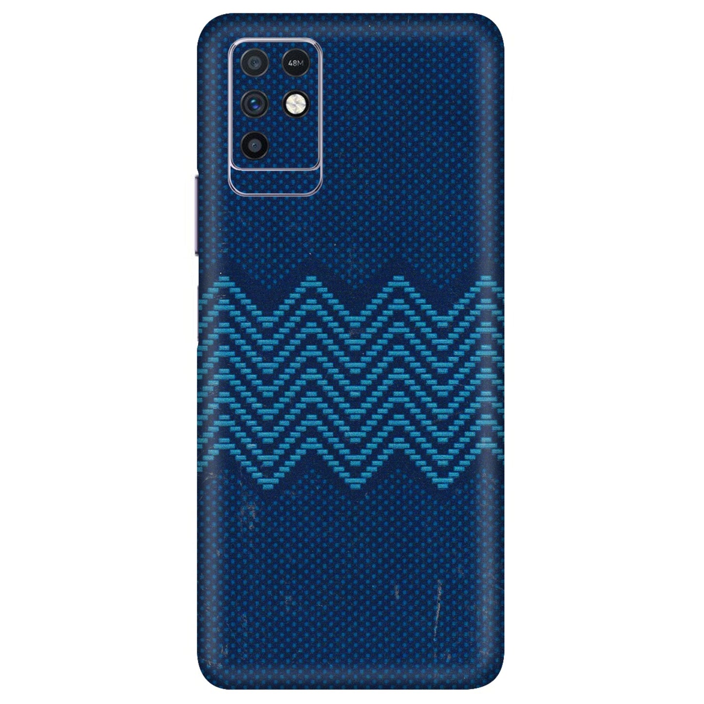 INFINIX Phone Skins (All Models) - Blue Sober Waves - 3D Embossed Finish (L-306) Infinix Note 10
