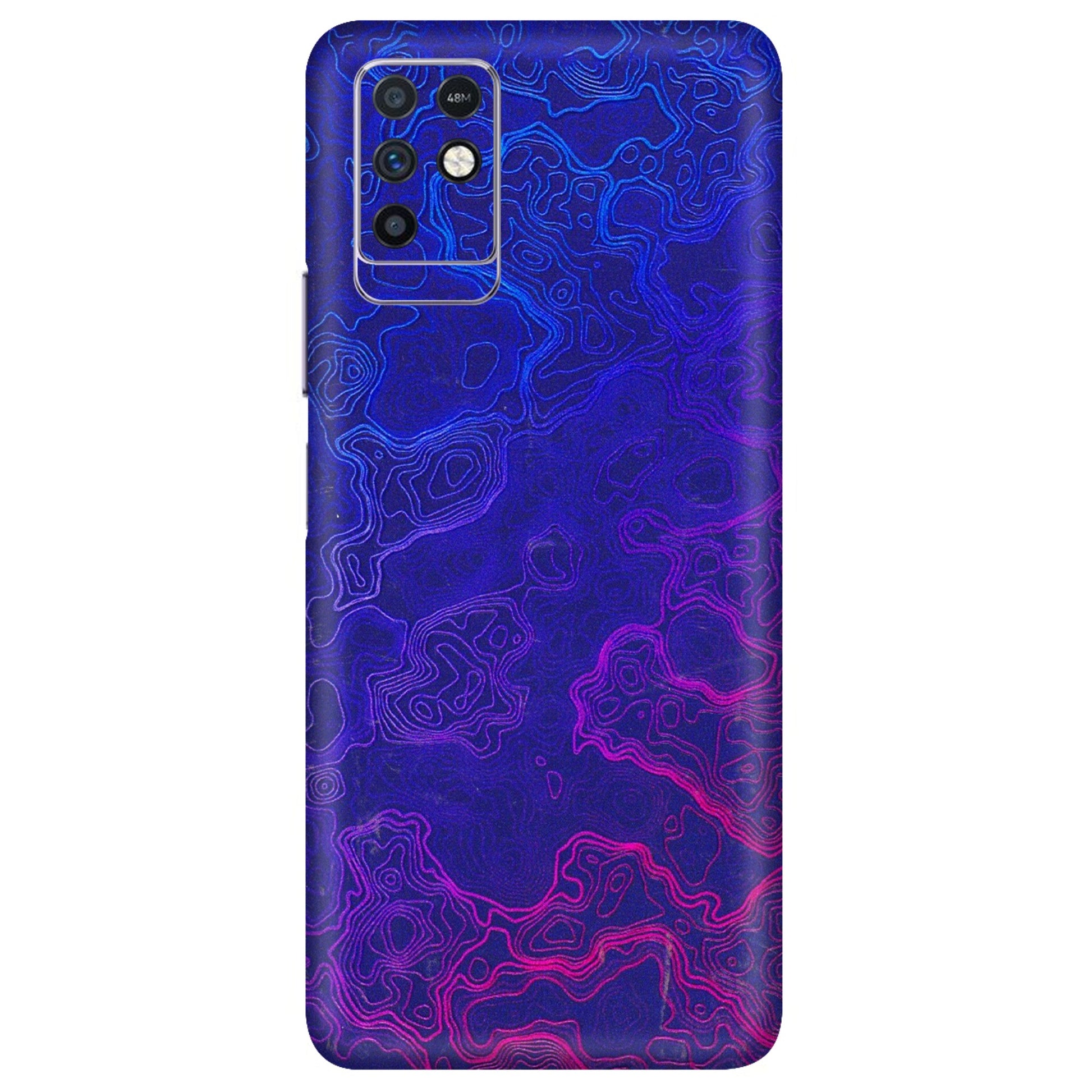 INFINIX Phone Skins (All Models) - Purple Ripples Swirl - 3D Embossed Finish (L-314) Infinix Note 10