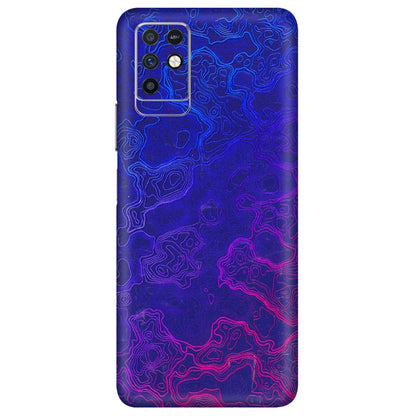 INFINIX Phone Skins (All Models) - Purple Ripples Swirl - 3D Embossed Finish (L-314) Infinix Note 10
