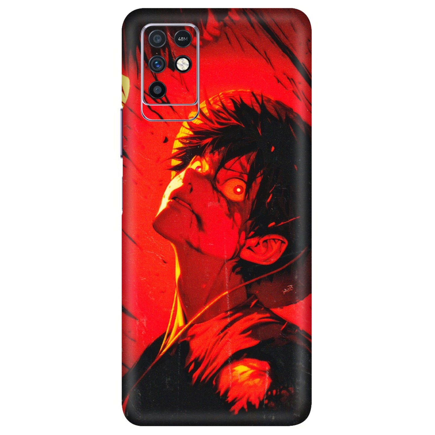 INFINIX Phone Skins (All Models) - D.Luffy Power Up One Piece Anime - 3D Embossed Finish (L-326) Infinix Note 10
