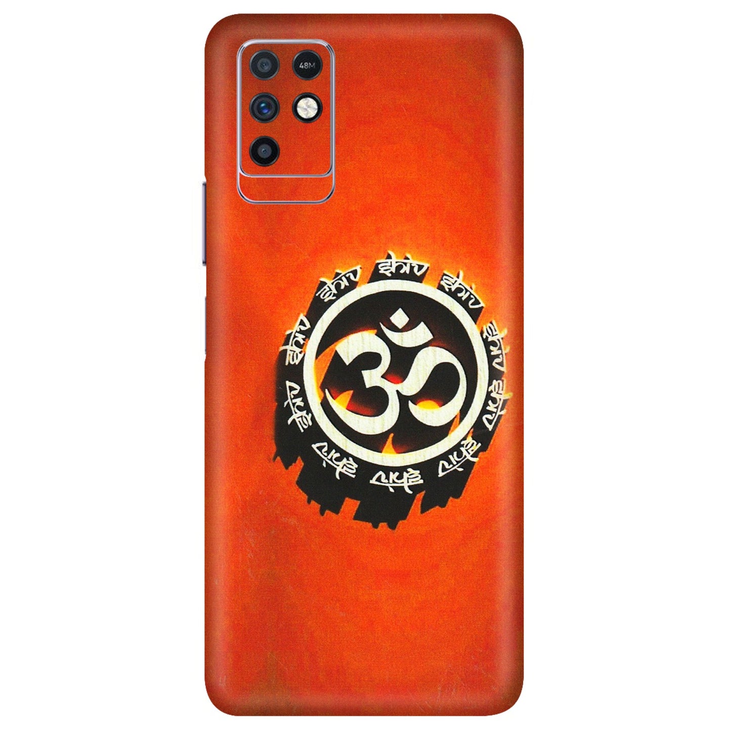 INFINIX Phone Skins (All Models) - Aum Shiv Orange - 3D Embossed Finish (L-32) Infinix Note 10