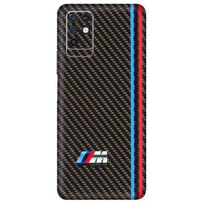 INFINIX Phone Skins (All Models) - BM Carbon Fiber Feels - 3D Embossed Finish (L-38) Infinix Note 10