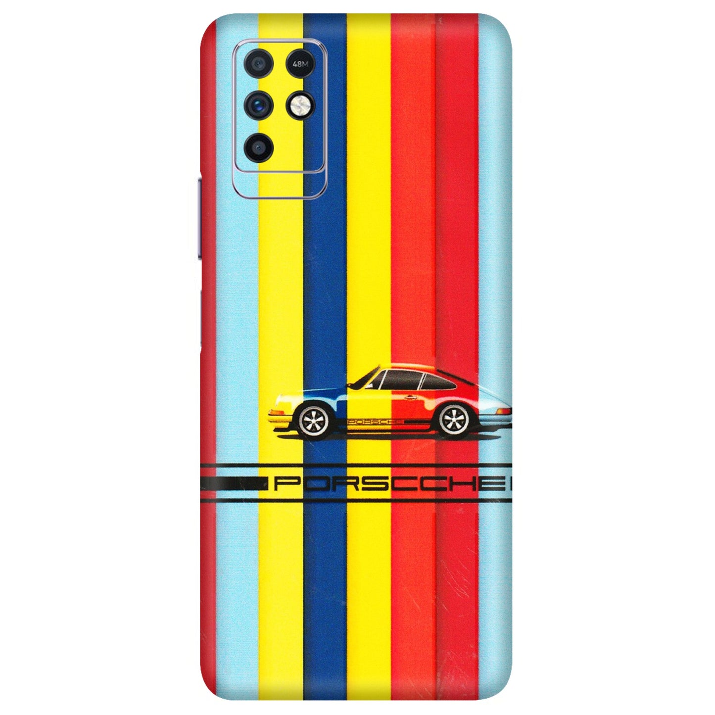INFINIX Phone Skins (All Models) - Multicolour Porche - 3D Embossed Finish (L-39) Infinix Note 10