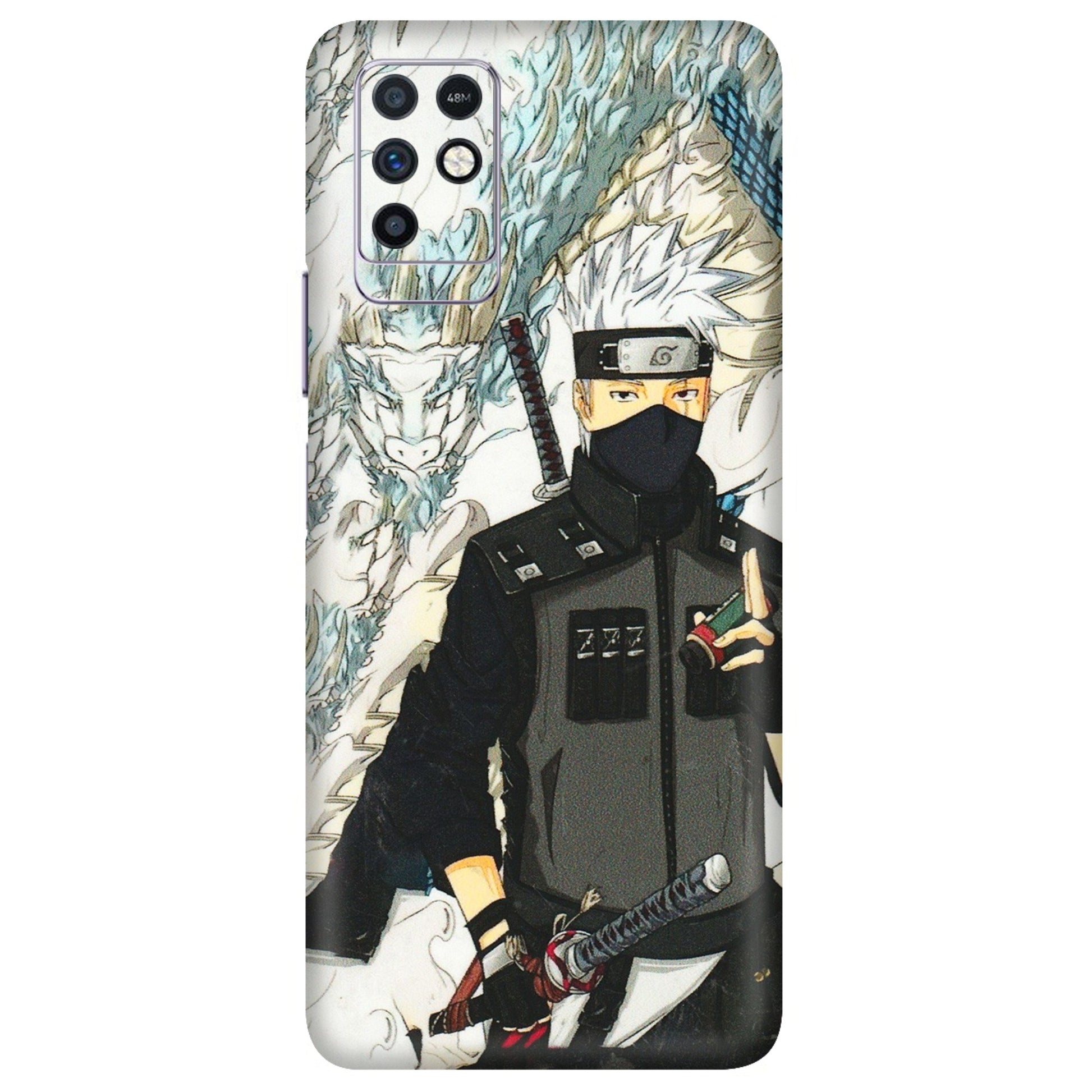INFINIX Phone Skins (All Models) - Kakashi Hatake Naruto Anime - 3D Embossed Finish (L-46) Infinix Note 10