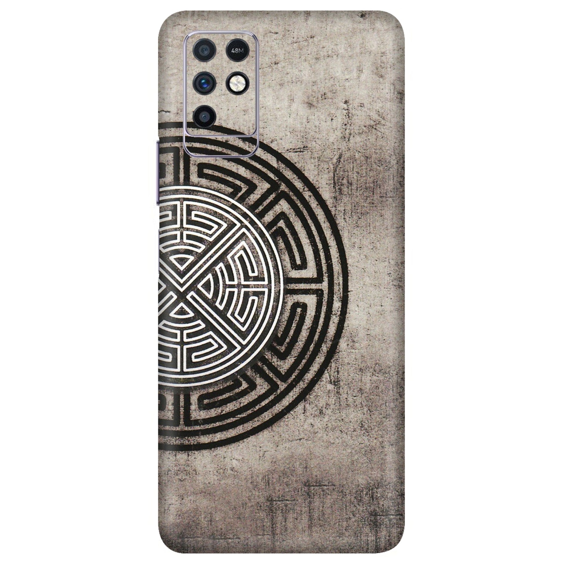INFINIX Phone Skins (All Models) - Mysterious Circular Design - 3D Embossed Finish (L-63) Infinix Note 10