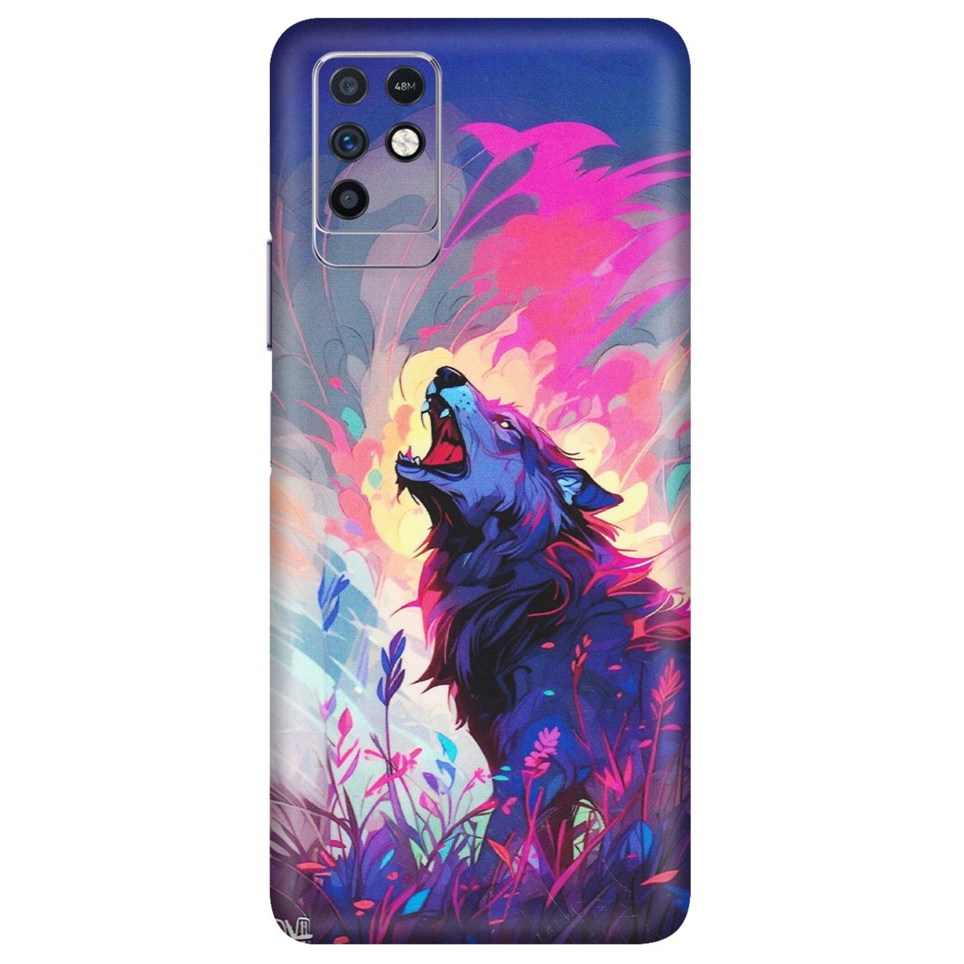 INFINIX Phone Skins (All Models) - New Wild Wolf Abstract - Matte Finish (M-125) Infinix Note 10