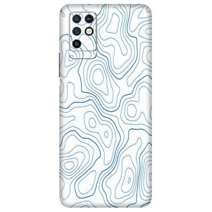 INFINIX Phone Skins (All Models) - Blue And White Swirls - Matte Finish (M-139) Infinix Note 10