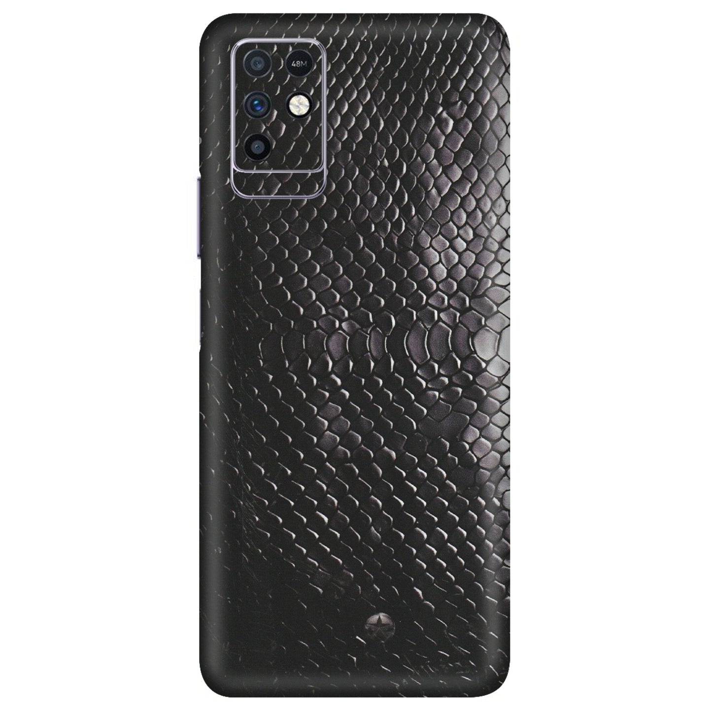 INFINIX Phone Skins (All Models) - Black Snack Leather - Matte Finish (M-147) Infinix Note 10