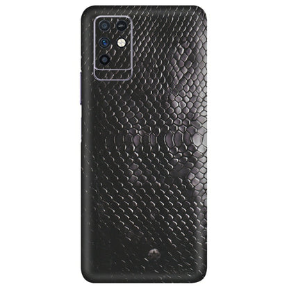 INFINIX Phone Skins (All Models) - Black Snack Leather - Matte Finish (M-147) Infinix Note 10