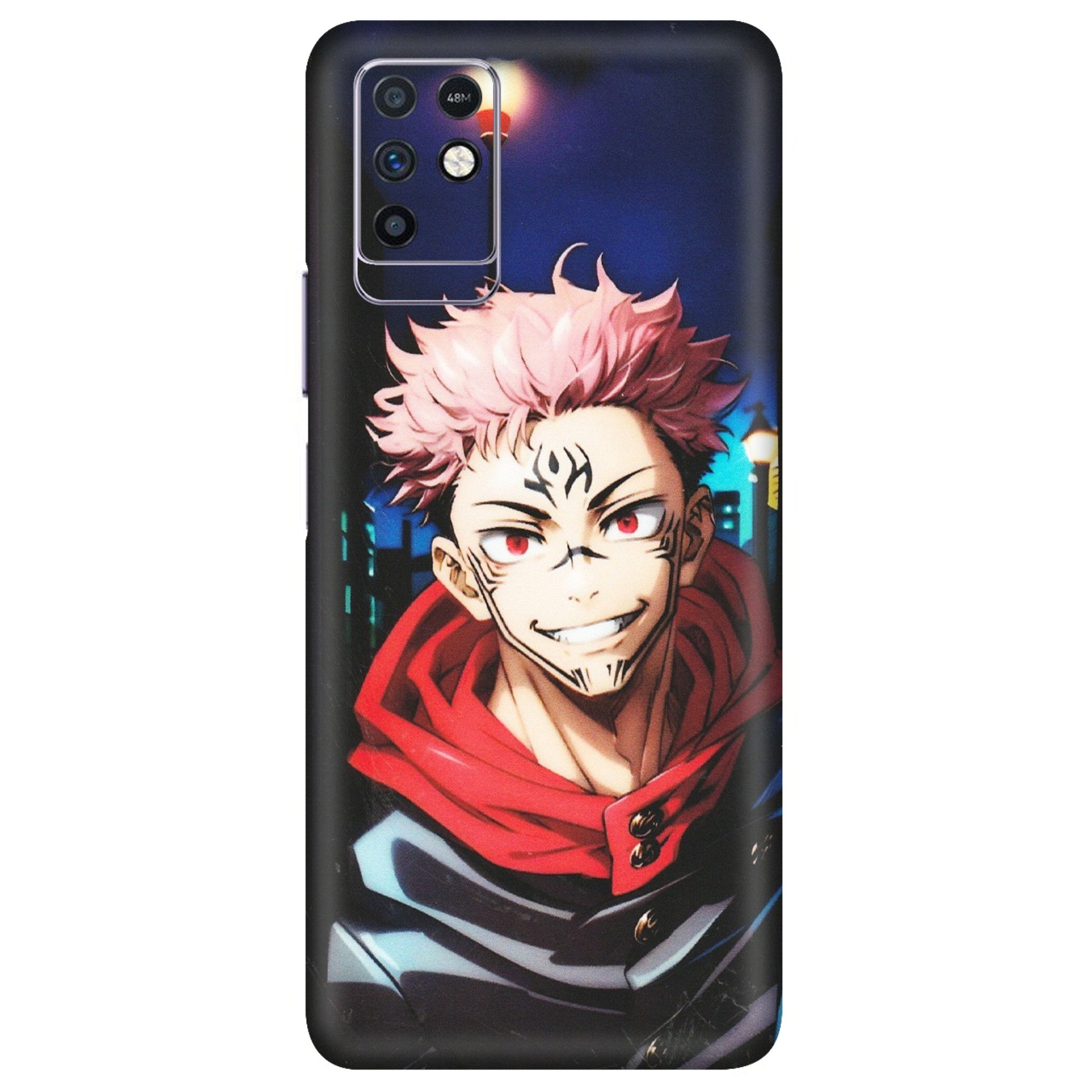 INFINIX Phone Skins (All Models) - Yuji Itadori Funny Face Anime - Matte Finish (M-152) Infinix Note 10