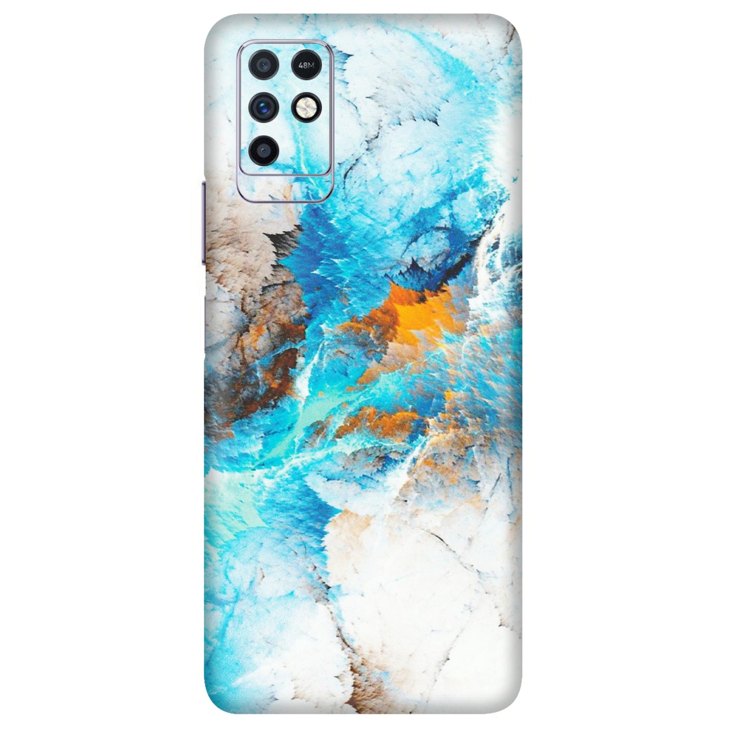 INFINIX Phone Skins (All Models) - Blue Waves Abstract - Matte Finish (M-19) Infinix Note 10