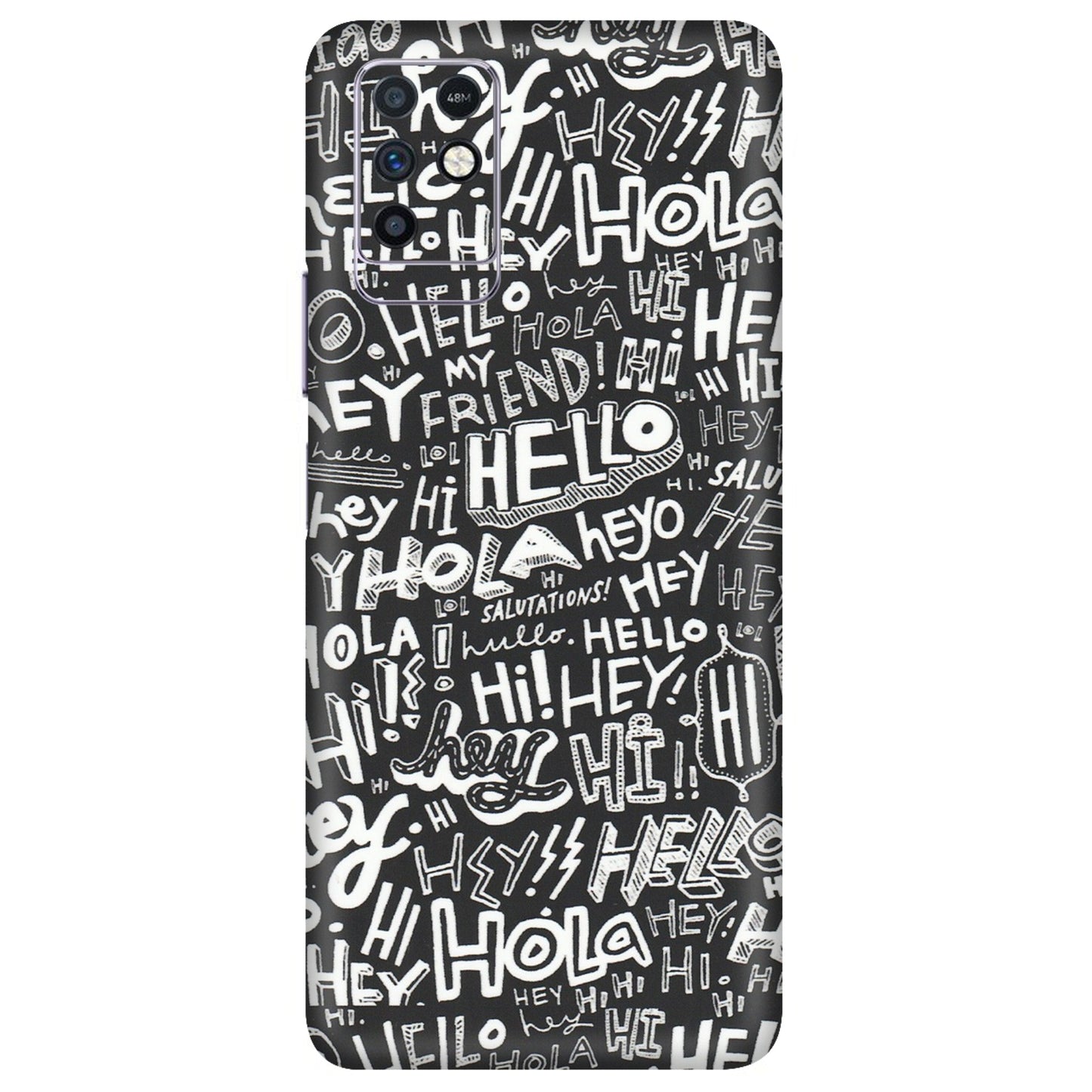 INFINIX Phone Skins (All Models) - Hi Hello Doodles - Matte Finish (M-25) Infinix Note 10