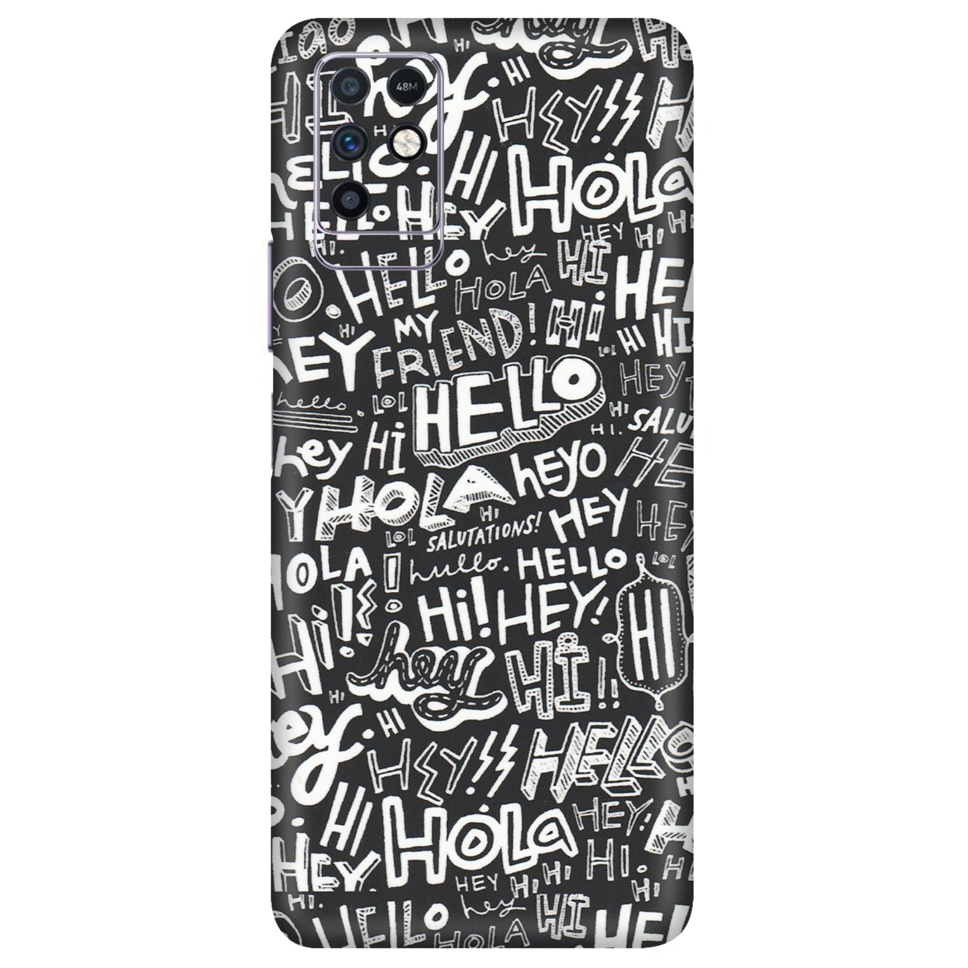 INFINIX Phone Skins (All Models) - Hi Hello Doodles - Matte Finish (M-25) Infinix Note 10