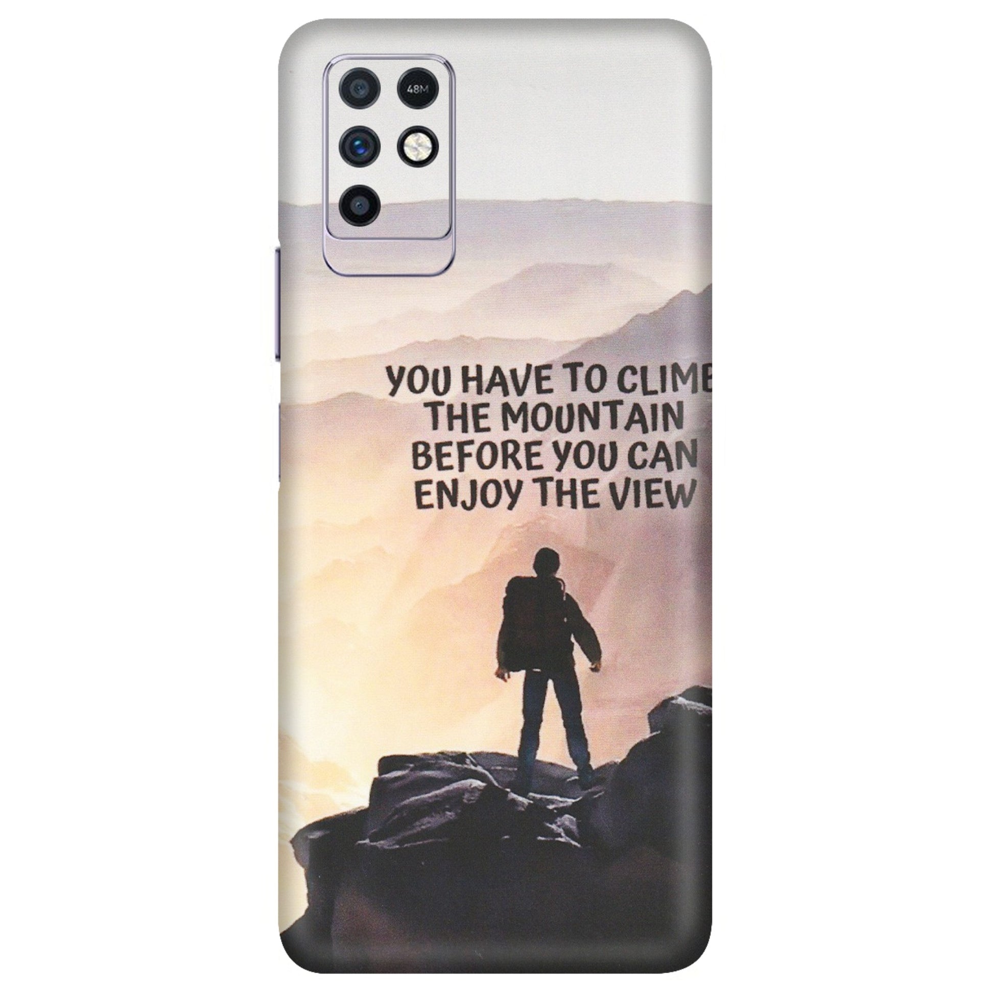 INFINIX Phone Skins (All Models) - Motivational Hiking Mountain - Matte Finish (M-28) Infinix Note 10