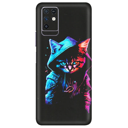 INFINIX Phone Skins (All Models) - Cyberpunk Cat - Matte Finish (M-45) Infinix Note 10