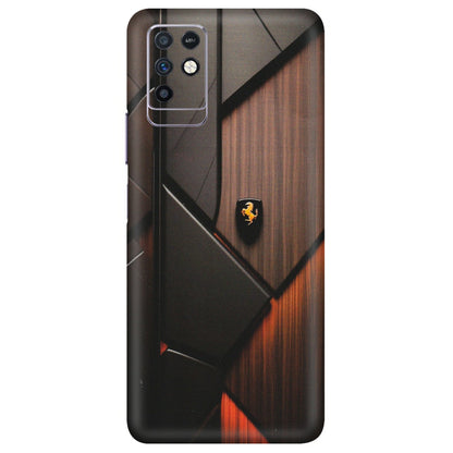 INFINIX Phone Skins (All Models) - Lambo Beauty Wood Pattern Sober - Matte Finish (M-51) Infinix Note 10