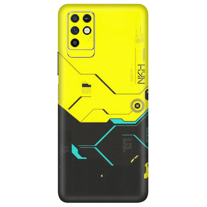 INFINIX Phone Skins (All Models) - Black Yellow Technica - Matte Finish (M-53) Infinix Note 10