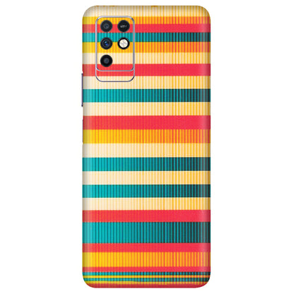 INFINIX Phone Skins (All Models) - Colourful Stripes Soothing Effect - Matte Finish (M-86) Infinix Note 10