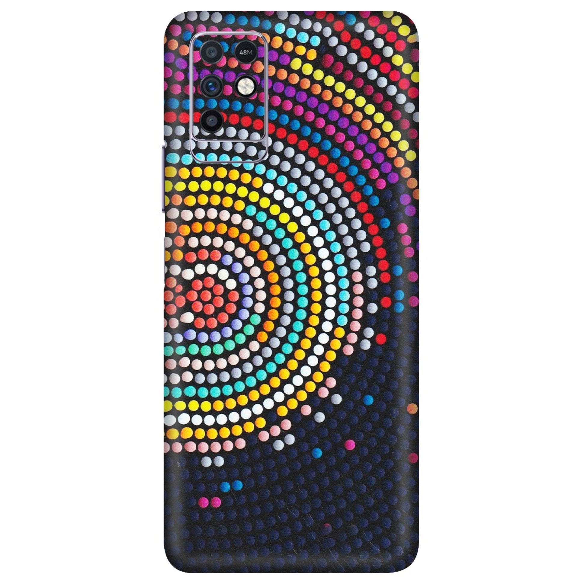 INFINIX Phone Skins (All Models) - Rainbow Dot Mandala - Matte Finish (M-97) Infinix Note 10