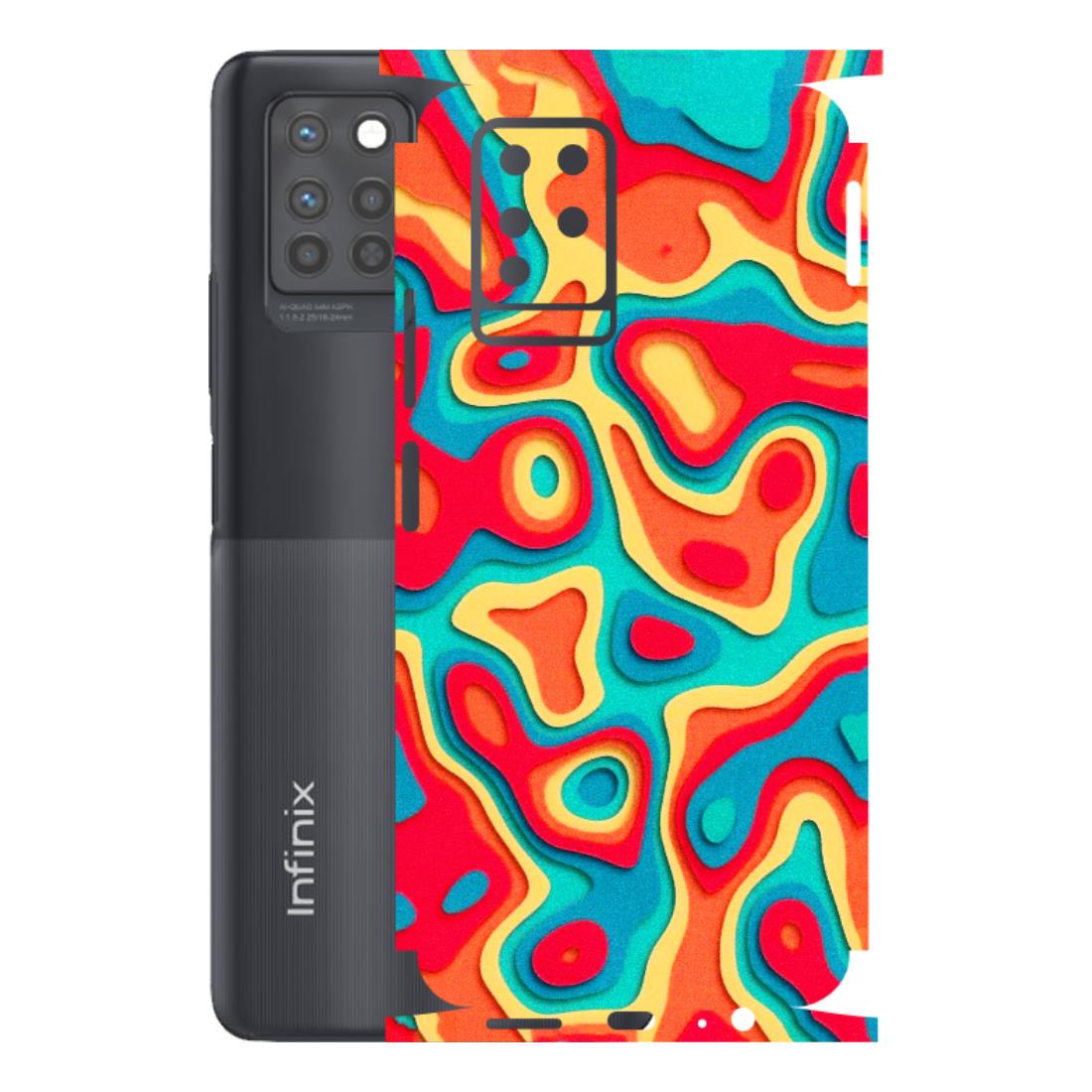 INFINIX Phone Skins (All Models) - Abstract Swirl - 3D Embossed Finish (L-150) Infinix Note 10 PRO