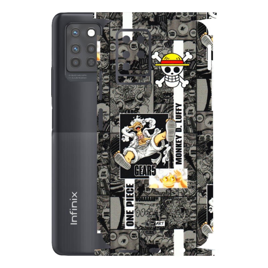 INFINIX Phone Skins (All Models) - Cuffy Anime MonkeyCamic - 3D Embossed Finish (L-242) Infinix Note 10 PRO