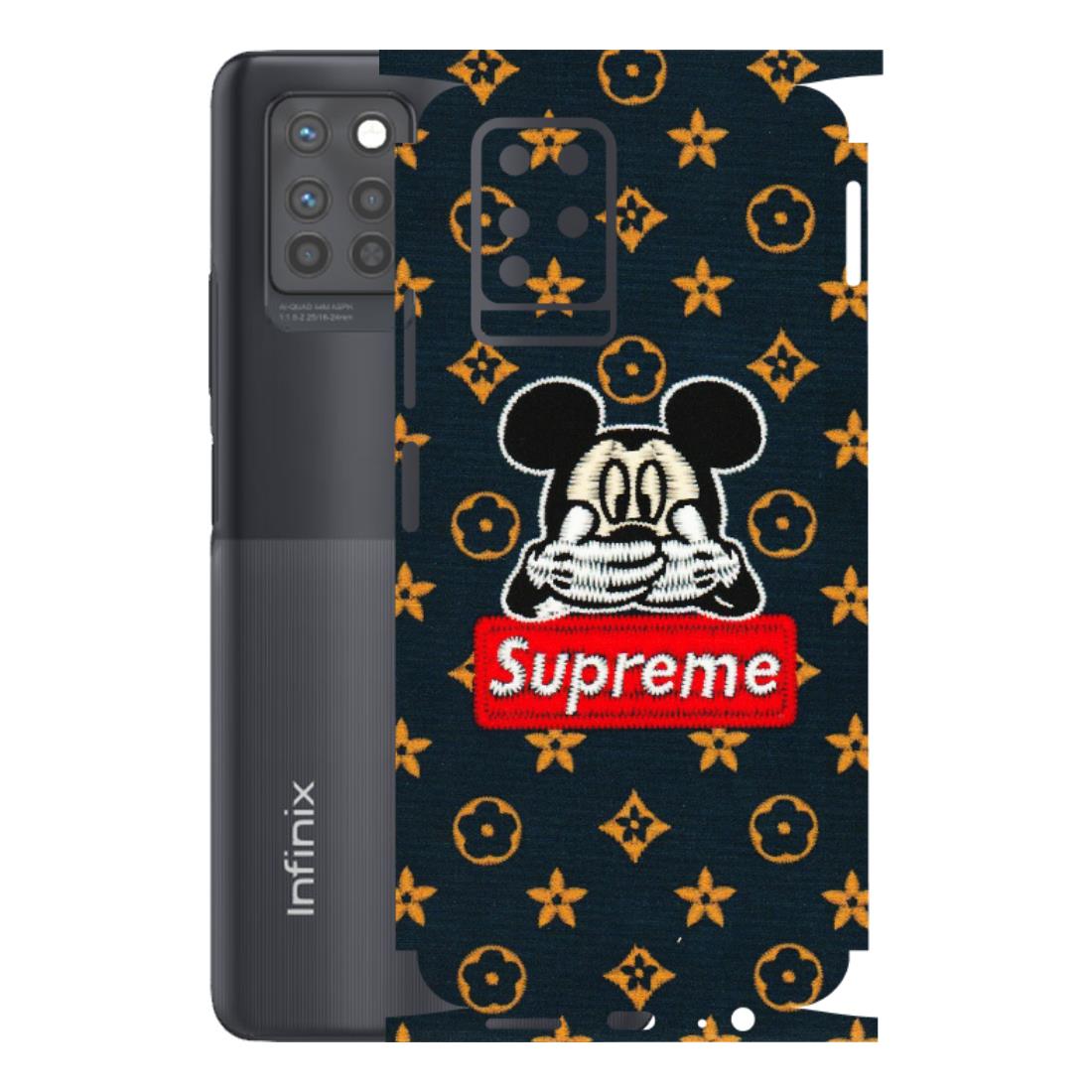 INFINIX Phone Skins (All Models) - Mickey Supreme - Matte Finish (M-83) Infinix Note 10 PRO