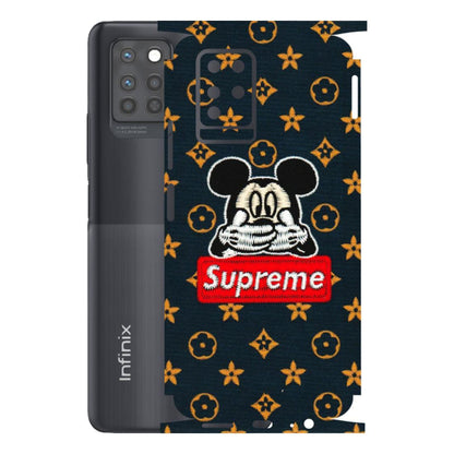 INFINIX Phone Skins (All Models) - Mickey Supreme - Matte Finish (M-83) Infinix Note 10 PRO