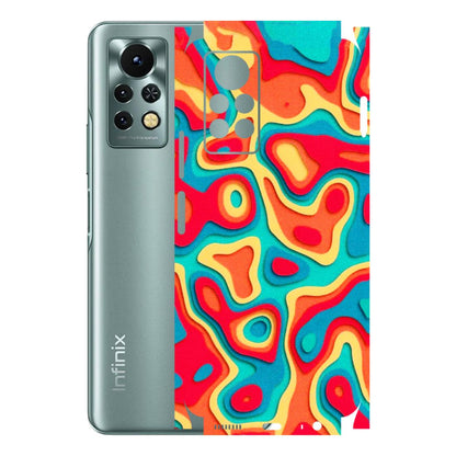 INFINIX Phone Skins (All Models) - Abstract Swirl - 3D Embossed Finish (L-150) Infinix Note 11S