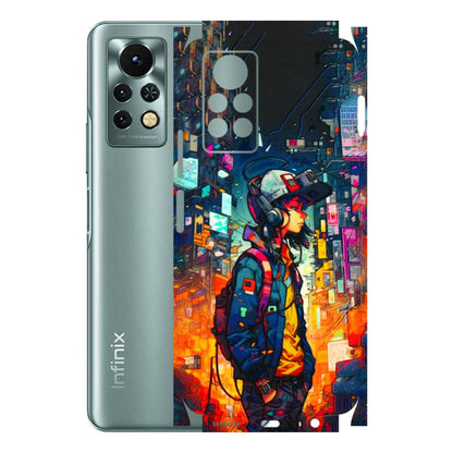 INFINIX Phone Skins (All Models) - Street Anime Guy - 3D Embossed Finish (L-158) Infinix Note 11S