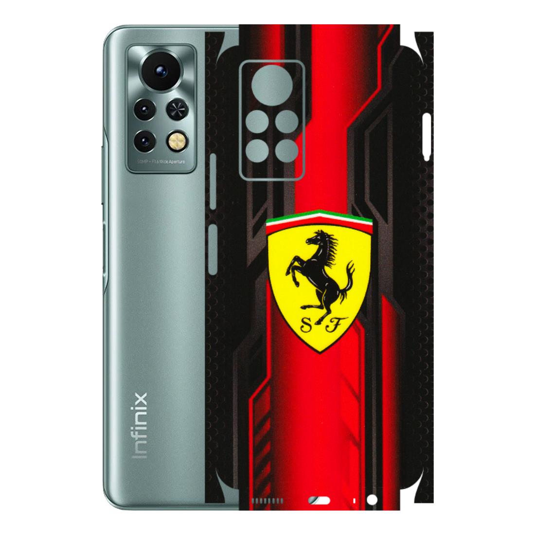 INFINIX Phone Skins (All Models) - Black Ferrari Logo - 3D Embossed Finish (L-253) Infinix Note 11S