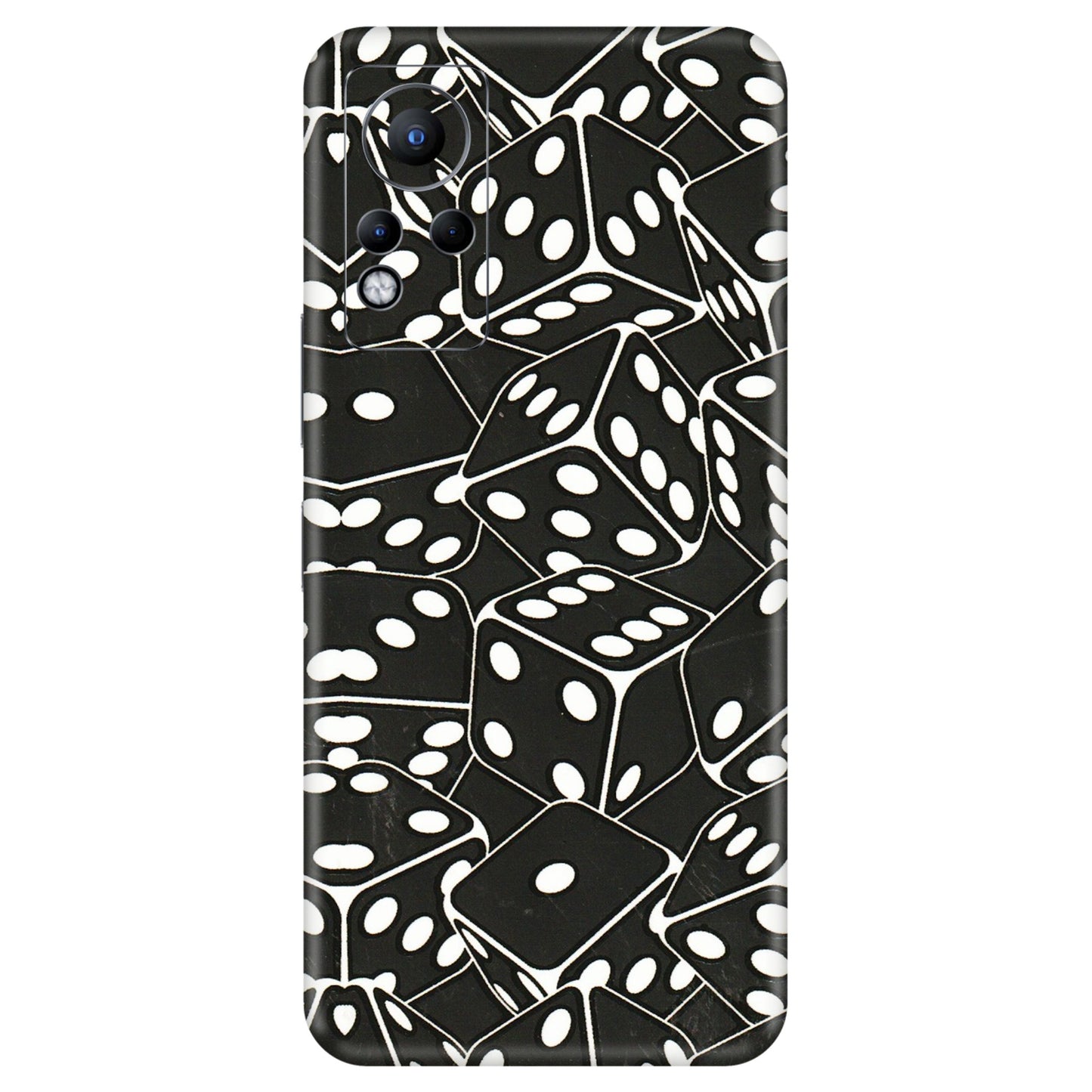 INFINIX Phone Skins (All Models) - Big Black Dices - 3D Embossed Finish (L-106) Infinix Note 11