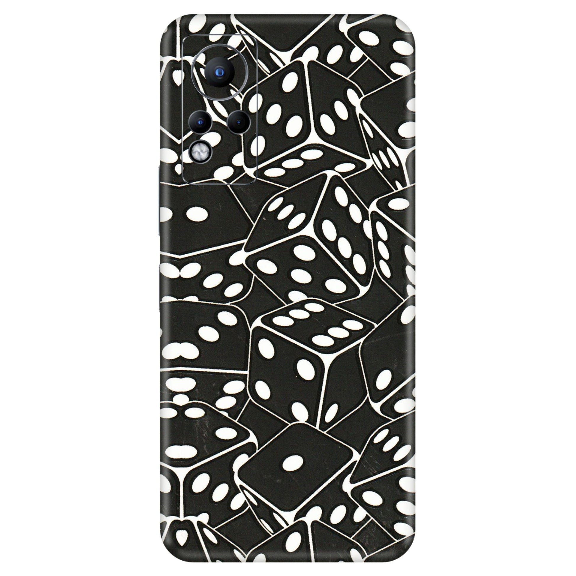 INFINIX Phone Skins (All Models) - Big Black Dices - 3D Embossed Finish (L-106) Infinix Note 11