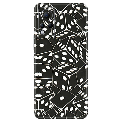 INFINIX Phone Skins (All Models) - Big Black Dices - 3D Embossed Finish (L-106) Infinix Note 11