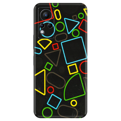 INFINIX Phone Skins (All Models) - Black Shapes - 3D Embossed Finish (L-131) Infinix Note 11