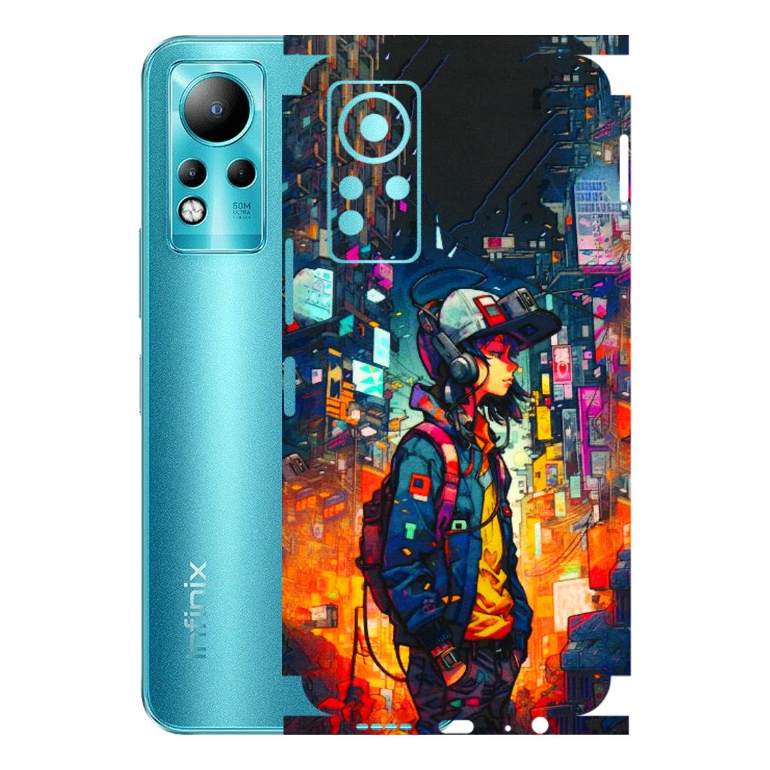 INFINIX Phone Skins (All Models) - Street Anime Guy - 3D Embossed Finish (L-158) Infinix Note 11