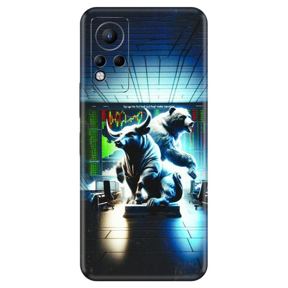 INFINIX Phone Skins (All Models) - Stock Market Sensex Bear vs Bulls - 3D Embossed Finish (L-15) Infinix Note 11