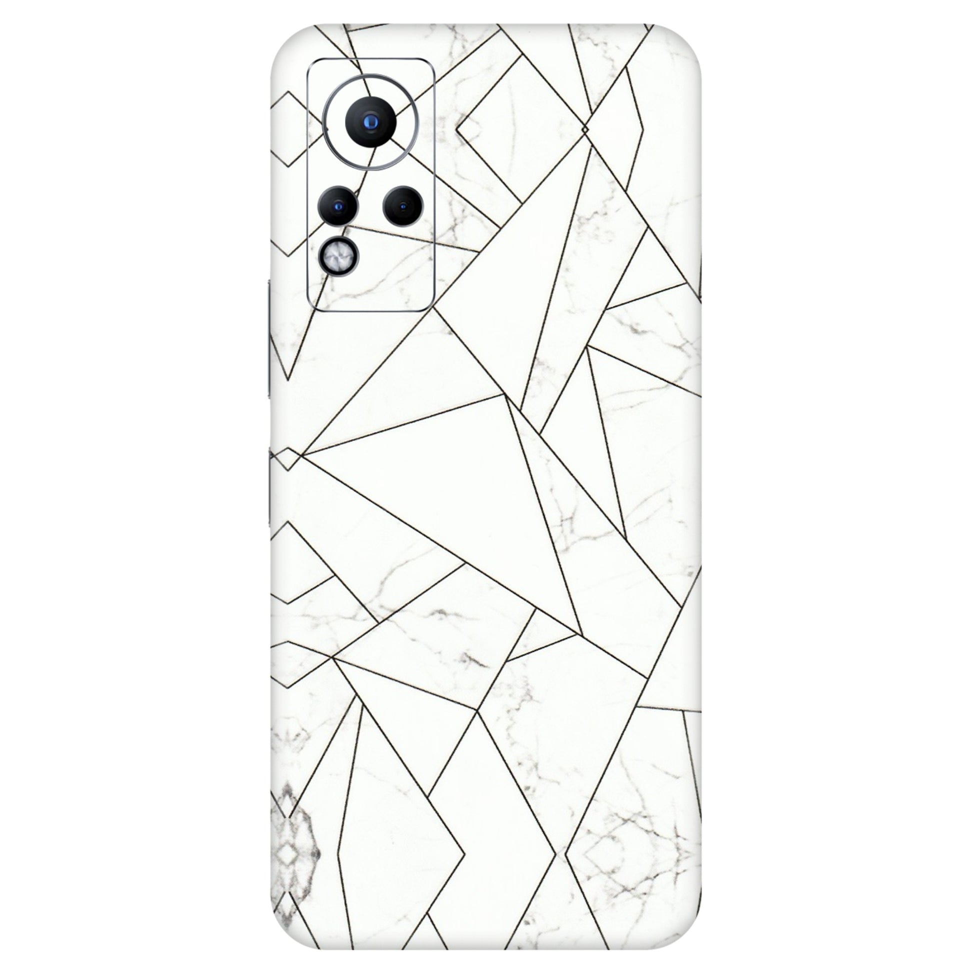 INFINIX Phone Skins (All Models) - Luxury White Marble Effect - 3D Embossed Finish (L-168) Infinix Note 11