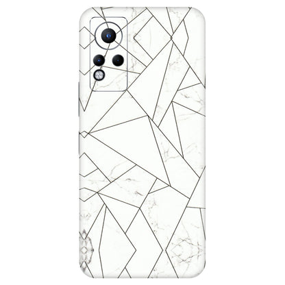 INFINIX Phone Skins (All Models) - Luxury White Marble Effect - 3D Embossed Finish (L-168) Infinix Note 11