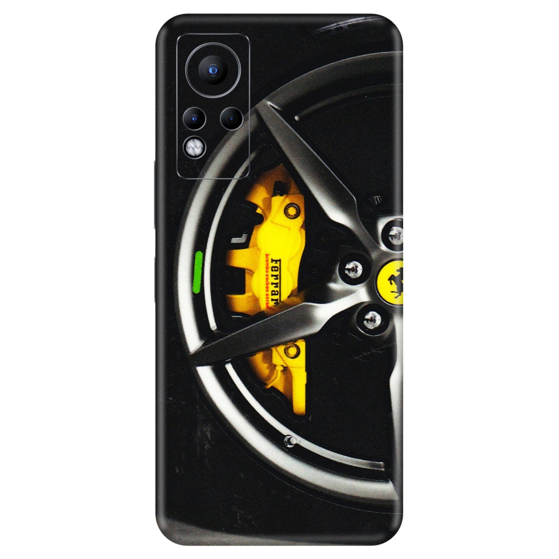 INFINIX Phone Skins (All Models) - Ferrari Wheel Alloy - 3D Embossed Finish (L-173) Infinix Note 11