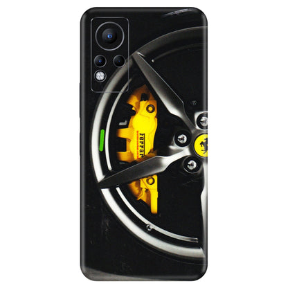 INFINIX Phone Skins (All Models) - Ferrari Wheel Alloy - 3D Embossed Finish (L-173) Infinix Note 11