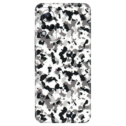 INFINIX Phone Skins (All Models) - White Black Camouflage - 3D Embossed Finish (L-18) Infinix Note 11