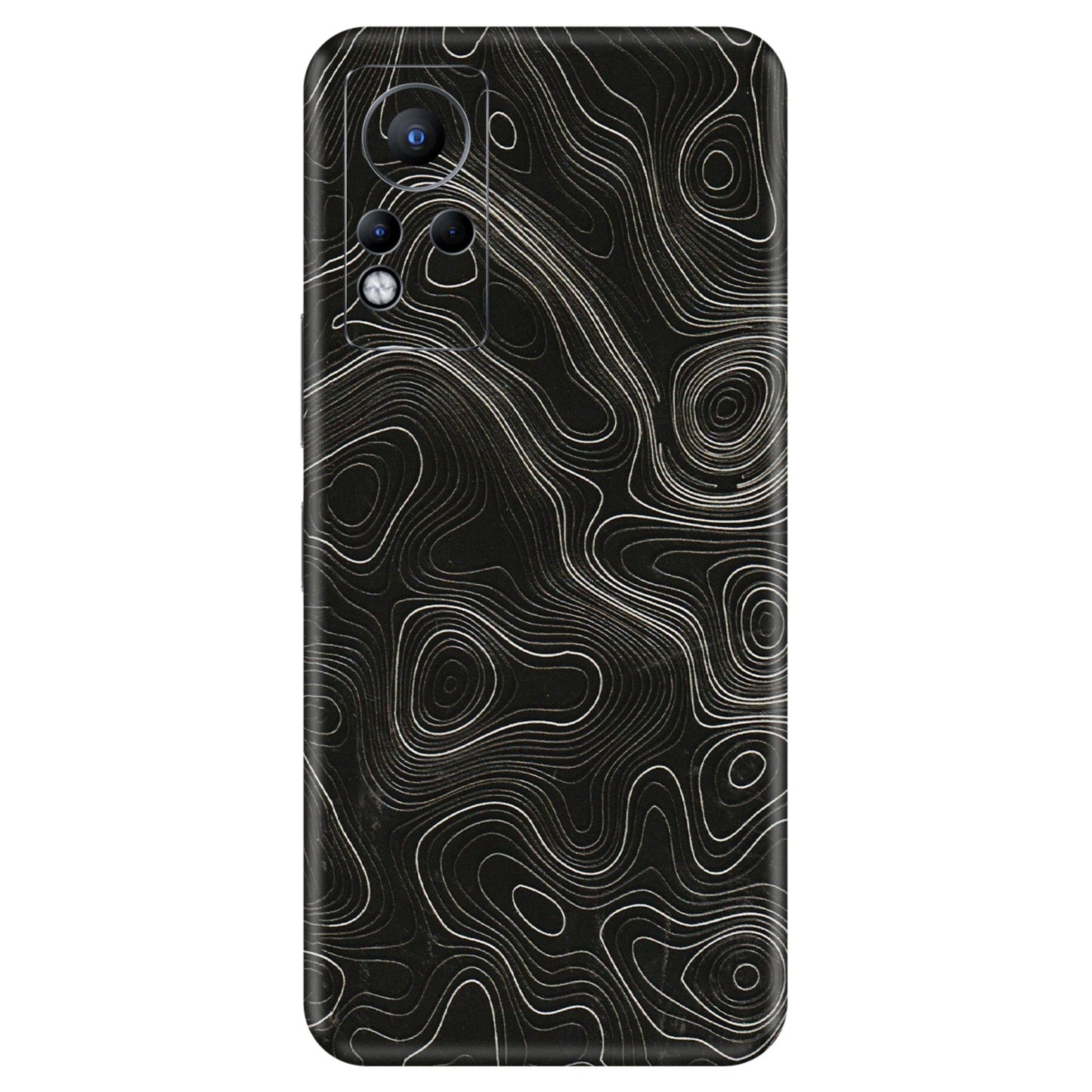INFINIX Phone Skins (All Models) - Black Swirl - 3D Embossed Finish (L-196) Infinix Note 11