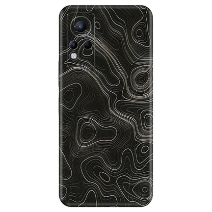 INFINIX Phone Skins (All Models) - Black Swirl - 3D Embossed Finish (L-196) Infinix Note 11