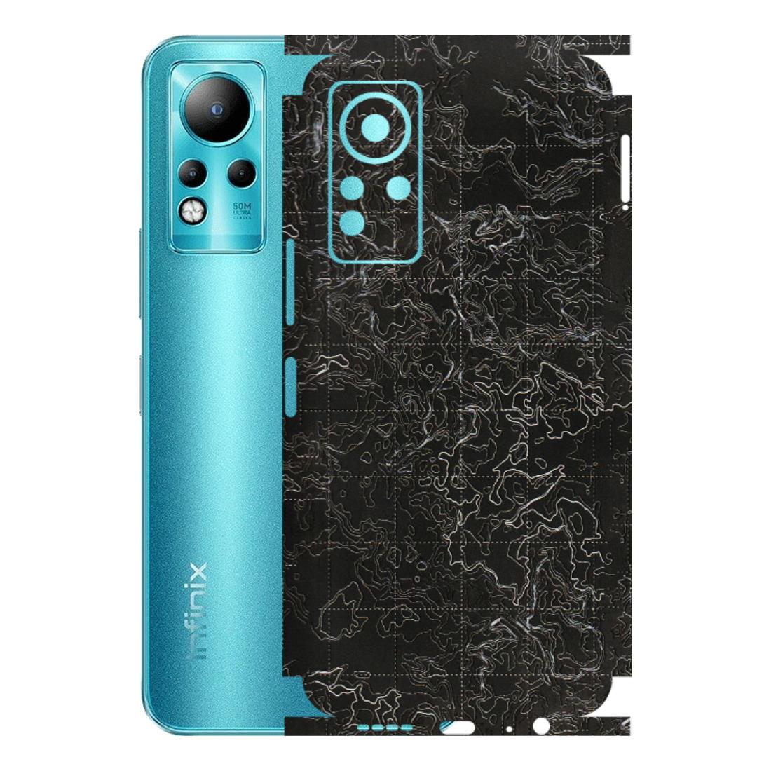 INFINIX Phone Skins (All Models) - Black map Texture - 3D Embossed Finish (L-201) Infinix Note 11