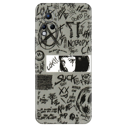 INFINIX Phone Skins (All Models) - Never Have Love Anime - 3D Embossed Finish (L-260) Infinix Note 11