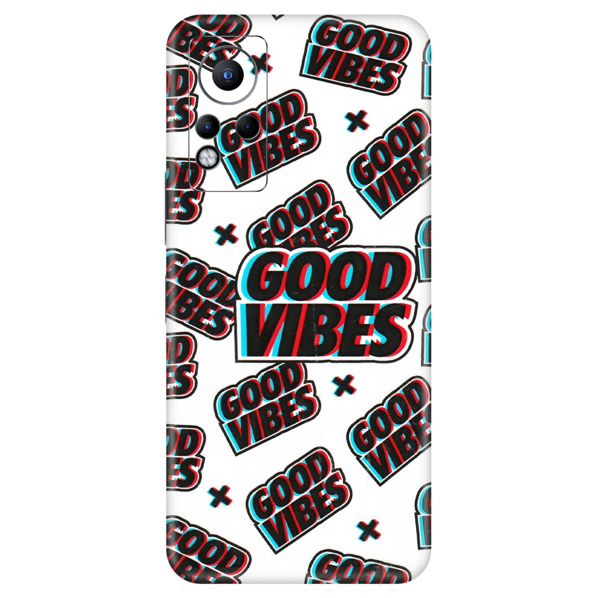 INFINIX Phone Skins (All Models) - Good Vibes - 3D Embossed Finish (L-282) Infinix Note 11