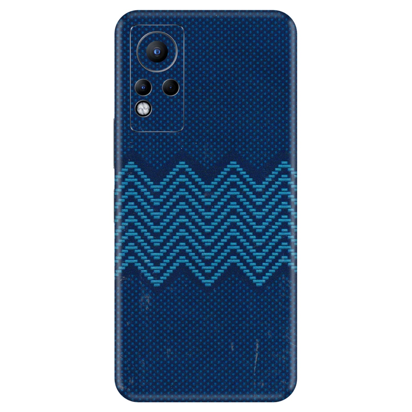 INFINIX Phone Skins (All Models) - Blue Sober Waves - 3D Embossed Finish (L-306) Infinix Note 11